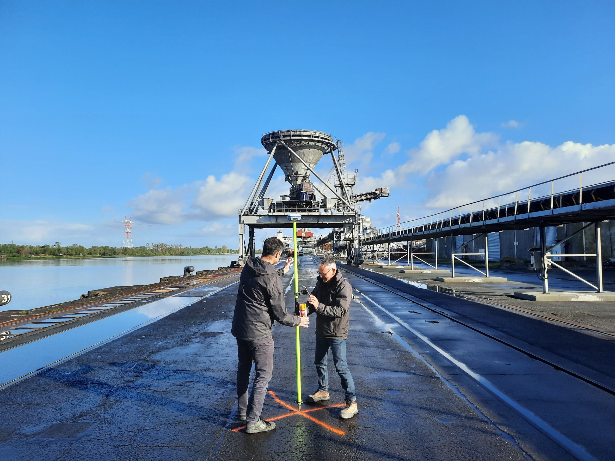 canne GNSS RTK drone en interieur