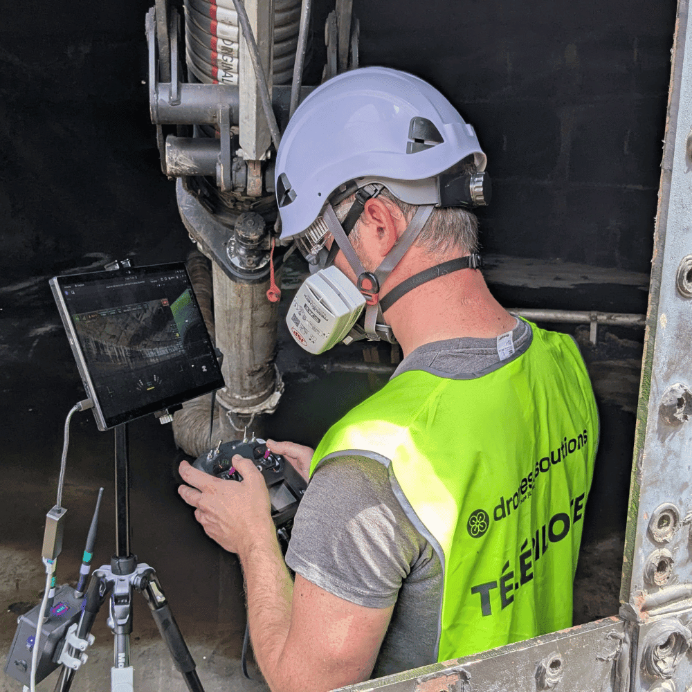 inspection méthaniseur par drone chez TotalEnergies inspection méthaniseur par drone